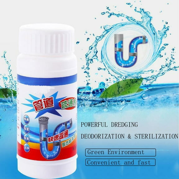 sruoe Drain Cleaner, Clog Remover, Clog Remover for Sink, Clogged Drains and Toilets, Dishwasher Drain Cleaner, Floor Cleaners, Surface Cleaner, Kitchen Granules Clog Remover, Pipe Unclogging Agent