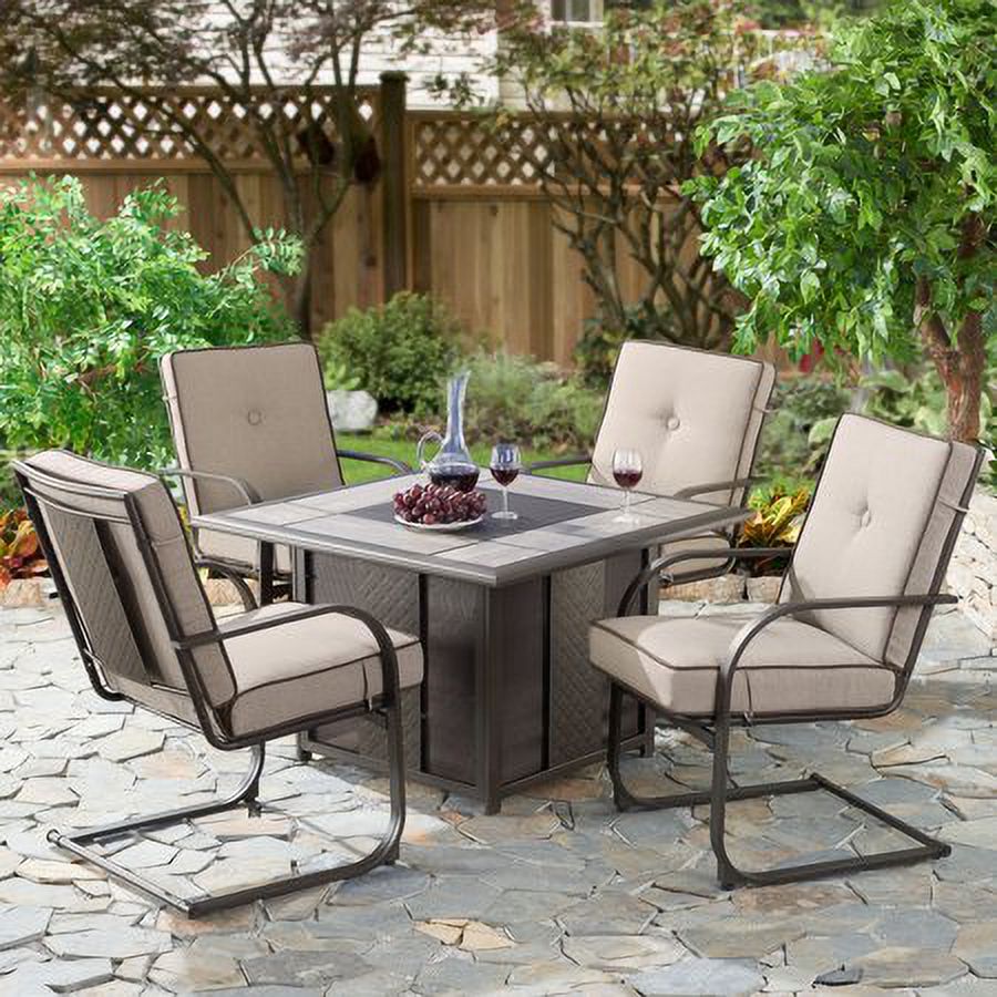 Better Homes & Gardens Everson 5-Piece Square Fire Pit and Motion Lounge Chair Set - image 5 of 13