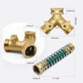 thumbnail image 4 of Amdohai 2 Way Garden Hose Splitters 3/4'' Y Way Connector Faucet Diverter, 4 of 9