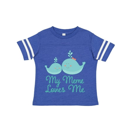 

Inktastic My Meme Loves Me Whale Grandchild Gift Toddler Boy or Toddler Girl T-Shirt