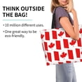 thumbnail image 2 of Balery Canada Bolsa Tote Estilo Estético con Cremalleras, Bolsa de Hombro, Bolsa de Compras Grande y Plegable, 2 of 8