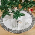thumbnail image 6 of EWASWON Christmas 36 Inch Multi-Color Velvet Christmas Tree Skirt - Embroidered Cartoon Santa Snowman, with Adjustable Ties, Festive Holiday Decor, 6 of 6