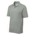 thumbnail image 5 of Yellow Rooster Men's PosiCharge RacerMesh Polo Shirts Grey Heather S, 5 of 6