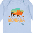 thumbnail image 4 of Inktastic Montana Gift Buffalo Silhouette Boys or Girls Long Sleeve Baby Bodysuit, 4 of 5