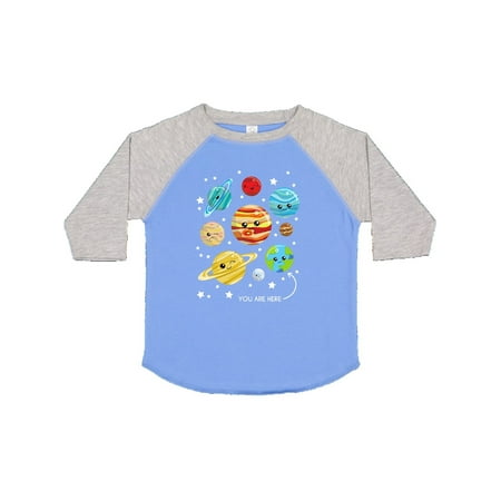 

Inktastic Cute Planets Kawaii Planets Space Cosmos Stars Gift Toddler Boy or Toddler Girl T-Shirt