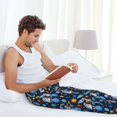 thumbnail image 5 of Bingfone Space Dog Mens All Over Print Sleep Pajama Pants-Medium, 5 of 5