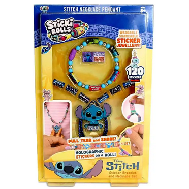 Sticki Rolls Lilo & Stitch Stitch Pendant Pack [120 Stickers Inside, Wearable, Shareable Sticker Jewelry!]