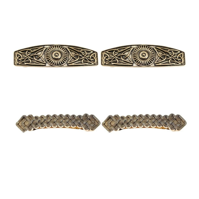 Pinza Para El Cabello Vikinga Celta Tallada Horquilla French Spring Barrette Gold 2+Pinza Para El Cabello Vikinga Celta Tallada Horquilla French Spring Barrette Gold 3 Zulema none