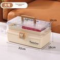 thumbnail image 1 of Large Capacity Multi-Layer Transparent Medicine Storage Box for Home Use, Child-Friendly Emergency First Aid Kit with Durable Plastic Construction, Ideal for Organizing Medications and Health, 1 of 6