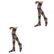 thumbnail image 2 of Minnieouse Medias Pantimedias Calcetines altos iris Muslo Accesorios de juego de roles para fiesta Type5 NO5, 2 of 6
