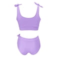thumbnail image 5 of RUTAYY Women's Bikini Sets Solid Color High Waist Swimwear Tankini Tops with Bottom Sports Swimming Beach Trendy Swimsuit, 5 of 5