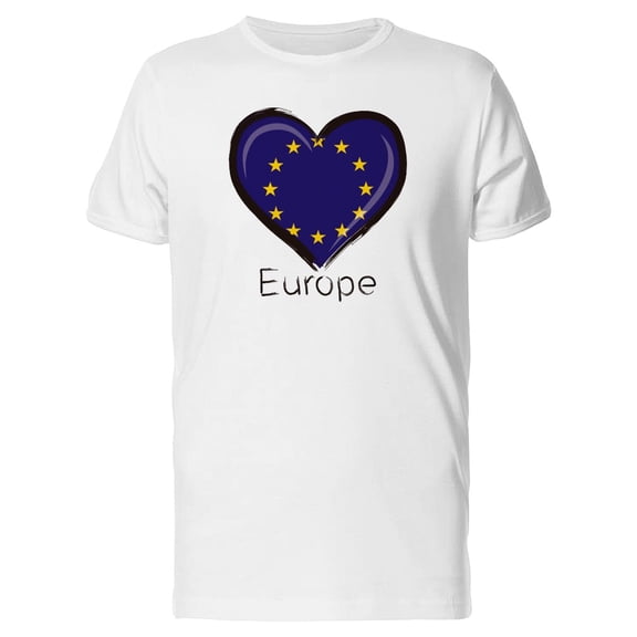 Europe Union Heart Tee Men's -Image by Shutterstock