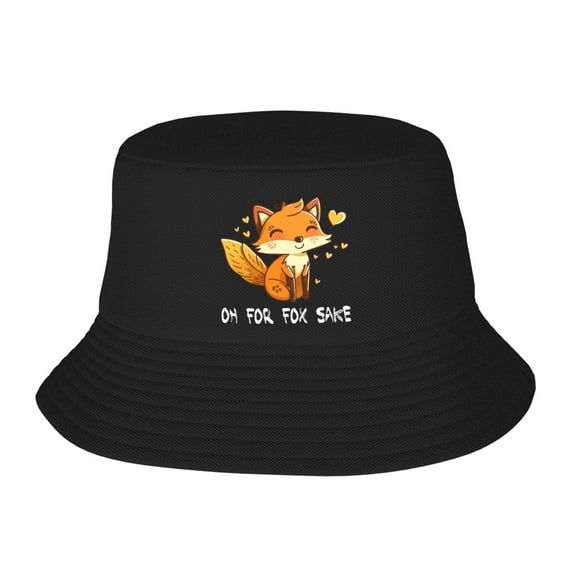 Oh For Fox Sake Bucket Hat For Womens And Mens Outdoor Beach Fisherman Hat Sun Hat