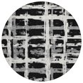 thumbnail image 2 of Addison Rugs Chantille Indoor/Outdoor Transitional Stripes Black Washable Round Rug, 8' x 8', 2 of 6
