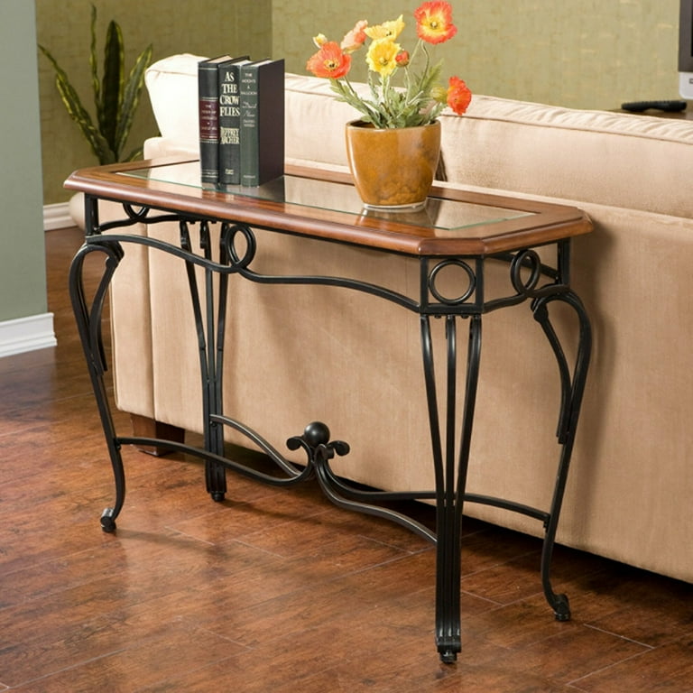 Rod iron sofa sale table