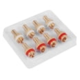 thumbnail image 3 of 16Pcs Red+White RCA Female Socket Chassis High Quality RCA CMC Female Connector Phono Copper Plug Amp HiFi, 3 of 7