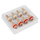 thumbnail image 4 of 16Pzs Chasis de Enchufe Hembra RCA Rojo + Blanco Conector Hembra RCA CMC de Alta Calidad Enchufe de Cobre de Fonografo Amp Hi, 4 of 5