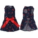 thumbnail image 4 of Ropa linda de verano para mascotas, vestidos de falda sin mangas de poliéster para perros con lazo para niña DogXZD233 Patrón de cereza Azul marino L, 4 of 12