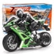 thumbnail image 1 of Motocicleta acrobática con control remoto RC Liberty Imports Green, 1 of 7
