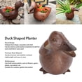 thumbnail image 6 of Duck Shaped Planter Resin Waterproof Decorative Animal Flower Pot For Yard Garden Terrace Balcony, 6 of 20