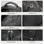 Travelhouse Travel Backpack for Men & Women Hiking Outdoor Carry On with Packing Cubes(Black)