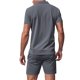 thumbnail image 3 of Mangas de Mano para Hombres Casual Sólido de Manga Corta Cuello Redondo Blusa Y Pantalones Cortos Conjunto, Traje de Dos Piezas de Poliéster de Moda para el Uso Diario de Primavera Verano, 3 of 6