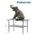 thumbnail image 2 of Stainless Steel Work Table with Undershelf, [NSF Certified][Heavy Duty] Commercial Kitchen Prep Table for Home, Restaurant, Hotel, Silver, 2 of 8