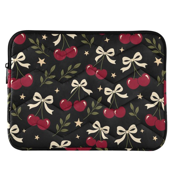ALAZA Cherry with Bows Pattern Laptop Sleeve Case for 13-14 Inch Computer Cover Bag Medium