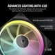 thumbnail image 3 of Ventilador Corsair iCue Link LX140 RGB 140 mm PWM, paquete doble, negro, 3 of 7