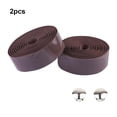 thumbnail image 5 of Fearlessin Universal Bicycles Handle Bar Tape with Bar-plug Anti-skid Cycling Damping Shock Absorbing Wraps Rubber Foam Tapes Coffee, 5 of 6