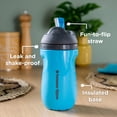 thumbnail image 4 of Tommee Tippee Insulated Sporty Straw Toddler Cup, 12m+, 9oz, Spill-Proof, Blue, 1-Pack, 4 of 7