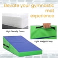 thumbnail image 4 of FDW Bllue Gymnastics Folding Incline Mat, Non-Slip Yoga，Tumbling Cheese Wedge for Home, Indoor/Outdoor, 4 of 7
