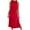 Red, variant on Summer Fashion Dresses for Womens 2026 Plus Size Solid Color Round Neck Sleeveless Dress