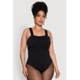 thumbnail image 2 of Womens Plus Size Trendy Seamless Square Neck Shelf Bra Bodysuit, 2 of 5