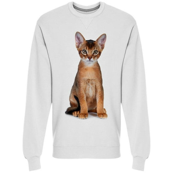 Abyssinian Kitty Picture Sweatshirt Men -Image by Shutterstock, Male x-Large