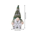 thumbnail image 2 of Lighted Christmas Gnomes Plush Decorations with LED Nose, Holding Snowflakes and Merry Christmas Sign, 10in Creative Rudolph Doll glowing Dwarf Figurines for Holiday Decor, 2 of 3