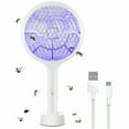 thumbnail image 6 of ACDANC 2026 New Electric Fly Swatter Racket 2 Pack,2 in 1 Bug Zapper with Auger Usb Rechargeable Base,Indoor Outdoor Mosquito Killer with 3-Layer Safety Mesh for Pest Insect Control & Flying Trap, 6 of 6