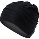 thumbnail image 3 of Paquete de 3 gorros de natación plisados ​​para cabello largo, no impermeables JM, 3 of 5