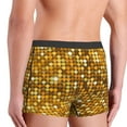thumbnail image 5 of Balery Bright Shiny Golden Men's Boxer Briefs, Soft and Breathable Cotton Underwear with nylon Waistband-Small, 5 of 9