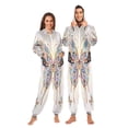 thumbnail image 3 of IAUYY Unisex Adult Onesie Pajamas Ultra-Soft Crystal-Soft Fabric, Halloween Adult Onesie Pajamas Adults,With a Zipper Plus Size Onesie Pajamas, Shimmering Light Particles, 3 of 6