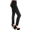 thumbnail image 6 of Womens Basic Cotton Full Length Black Leggings Spandex Pants Yoga Slim Small, 6 of 7