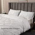 thumbnail image 2 of UlikTree Solid Duvet Cover - Soft Floral Pinch Comforter Covers with 2 Shams for All Seasons, 2 of 7