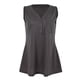 thumbnail image 2 of Blusa sin mangas de mujer, estilo casual Gray 2XL, 2 of 9