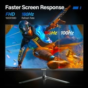 Gawfolk 24.5 200Hz Gaming Monitor FHD | Frameless | Built-in speaker| 100% sRGB | Eye Care | VESA