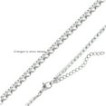 thumbnail image 3 of Tennis Necklace for Women 3mm Black or Clear Cubic Zirconia Choker 16-18" Adjust Length Stainless Steel, 3 of 8