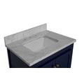 thumbnail image 2 of Abbey 30" Bathroom Vanity with Royal Blue Cabinet and Carrara Marble Top, 2 of 6
