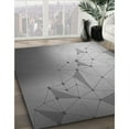thumbnail image 3 of Ahgly Tapis Rond Lavable en Machine Intérieur Transitionnel Gris Nuage Gris, 6 Pieds Rond, 3 of 7