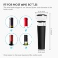 thumbnail image 3 of Juego de tapones para botellas de vino Mafiti Wine Saver Pump de silicona (paquete de 4), 3 of 6