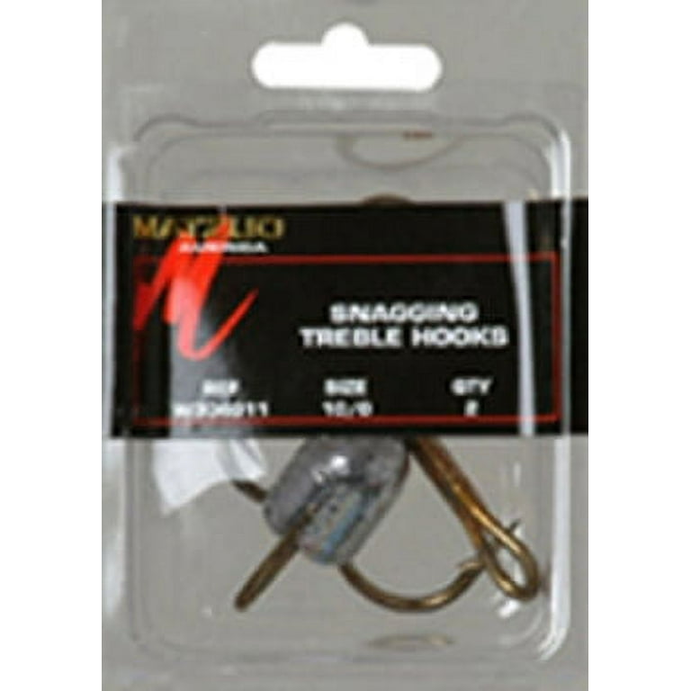 Matzuo Weighted Snagging Treble Hooks Size 10/0 2 Pack 