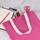 thumbnail image 5 of Bolsa de mano reutilizable Unique Bargains Algodón Rosa 42 x 34 cm bolsas de supermercado reutilizables, 5 of 5